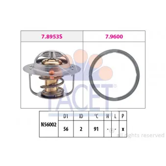 Thermostat d'eau FACET 7.8953