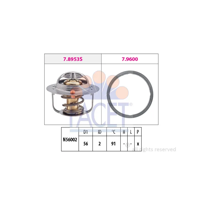 Thermostat d'eau FACET 7.8953