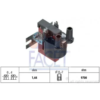 Bobine d'allumage FACET 9.6004