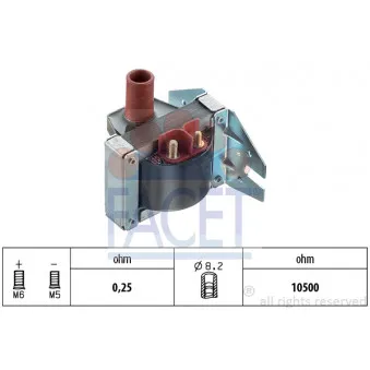 Bobine d'allumage FACET 9.6079