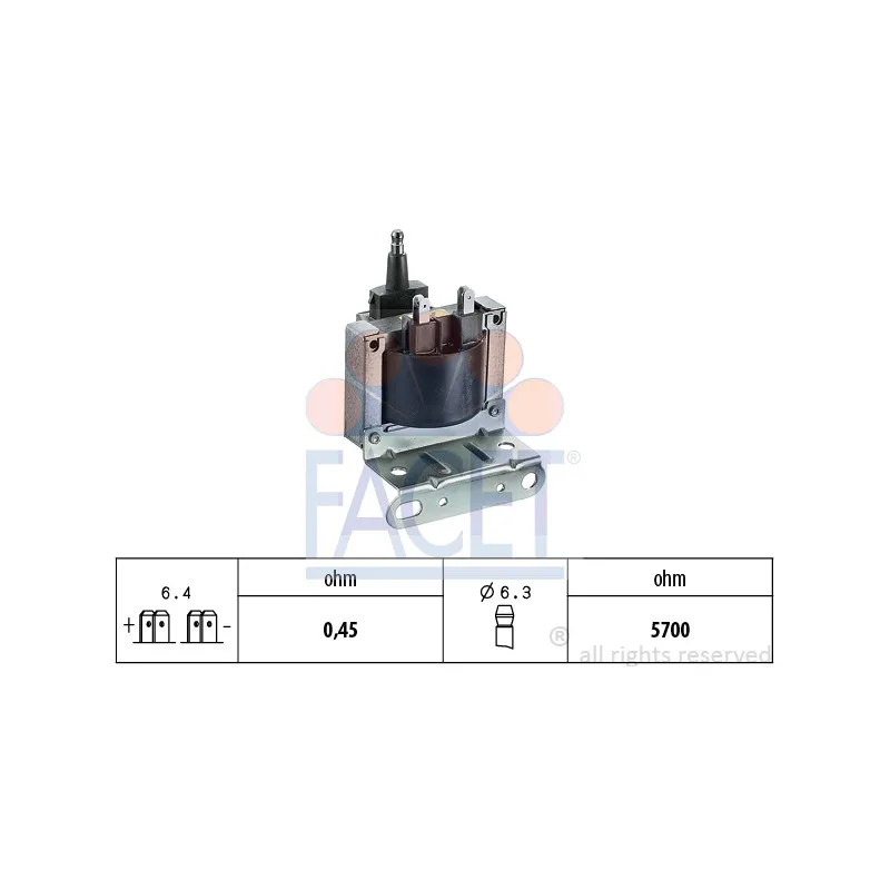 Bobine d'allumage FACET 9.6241