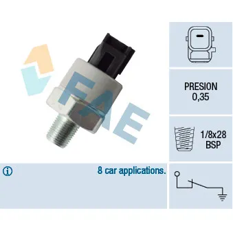 Indicateur de pression d'huile FAE 12549