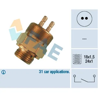 Contacteur, feu de recul FAE 40610