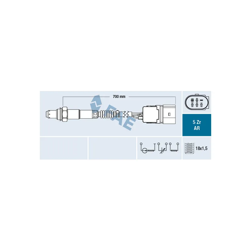 Sonde lambda FAE 75014