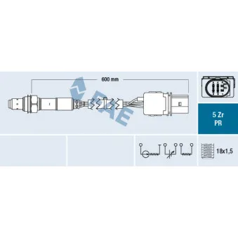 Sonde lambda FAE 75030