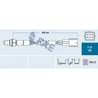 Sonde lambda FAE 75041