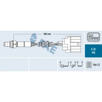 Sonde lambda FAE 75049