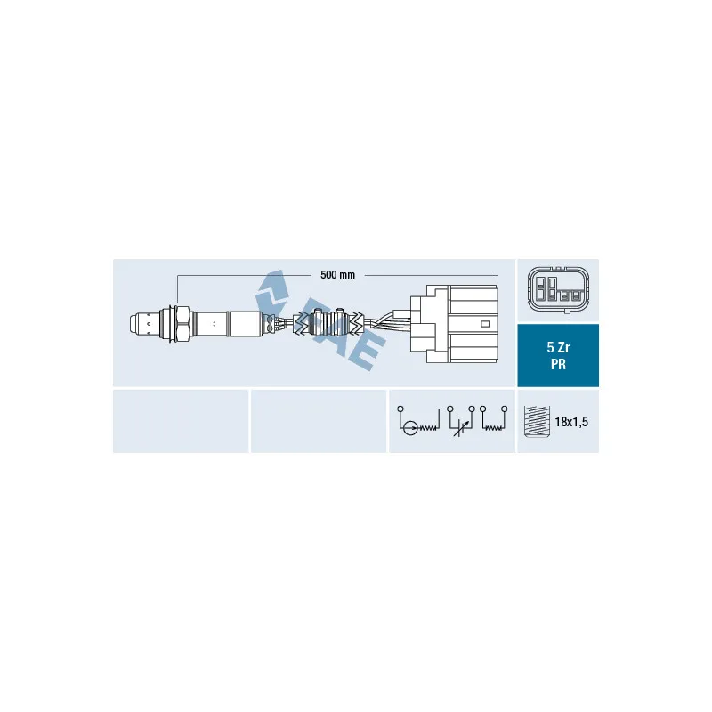 Sonde lambda FAE 75049