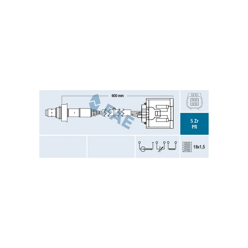 Sonde lambda FAE 75089