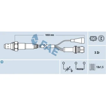 Sonde lambda FAE 77109