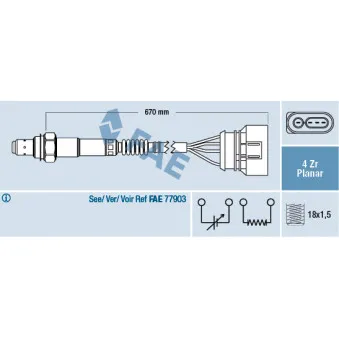 Sonde lambda FAE 77302