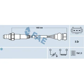 Sonde lambda FAE 77317