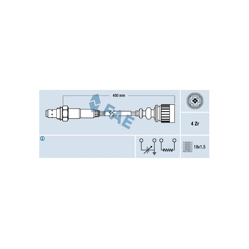 Sonde lambda FAE 77367