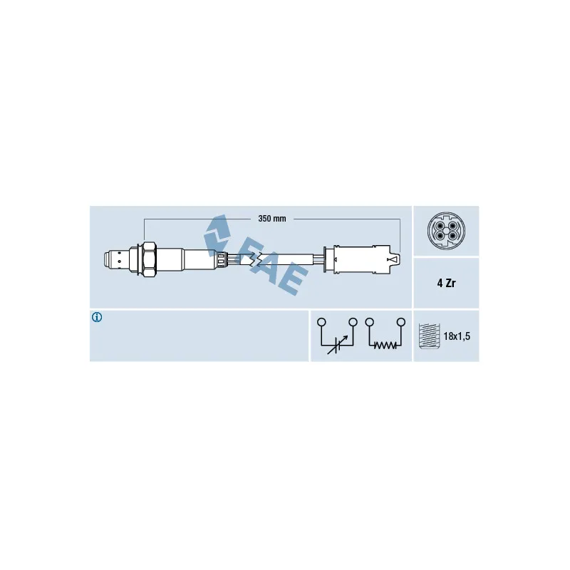 Sonde lambda FAE 77368