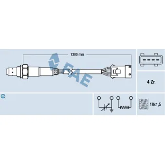 Sonde lambda FAE 77369