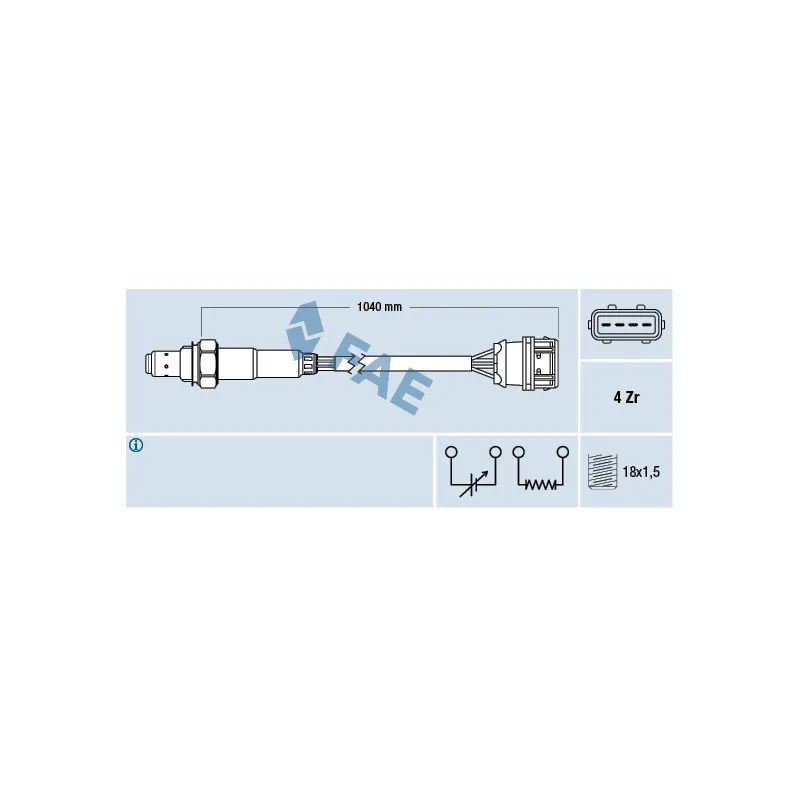 Sonde lambda FAE 77373