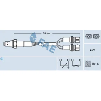 Sonde lambda FAE 77387