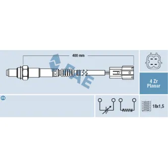 Sonde lambda FAE 77392