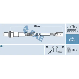 Sonde lambda FAE 77417