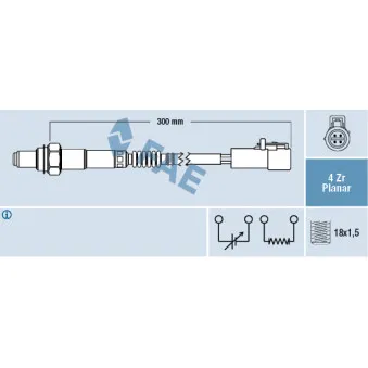 Sonde lambda FAE 77418