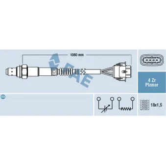 Sonde lambda FAE 77421