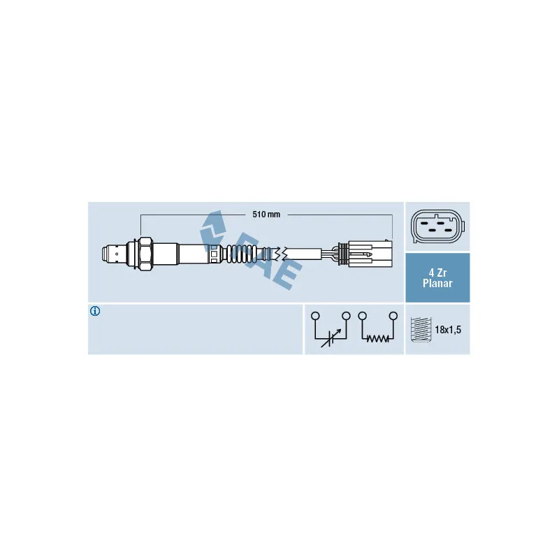 Sonde lambda FAE 77428