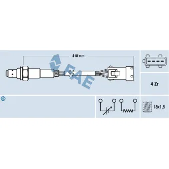 Sonde lambda FAE 77432