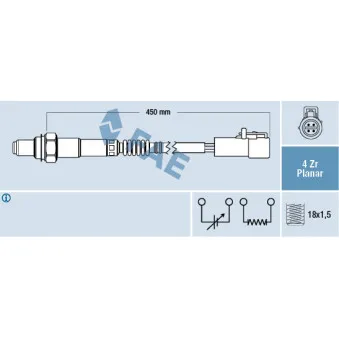 Sonde lambda FAE 77447