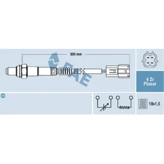 Sonde lambda FAE 77452