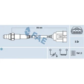 Sonde lambda FAE 77472