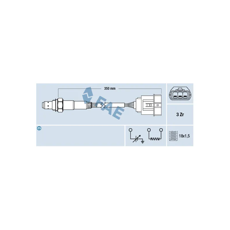 Sonde lambda FAE 77472