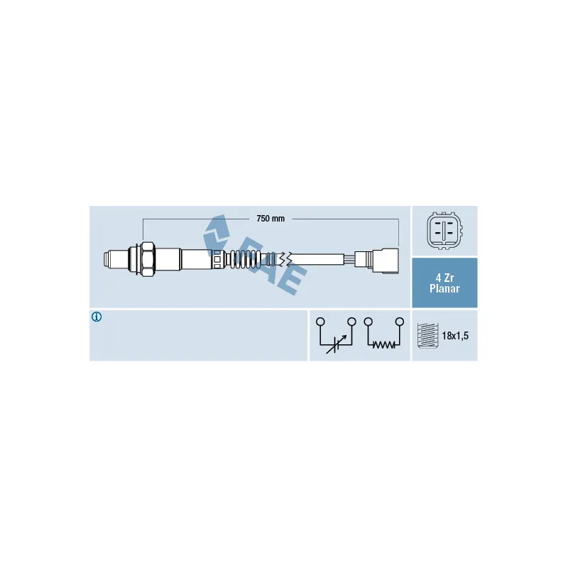 Sonde lambda FAE 77514