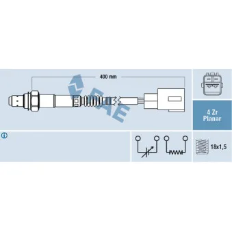 Sonde lambda FAE 77516