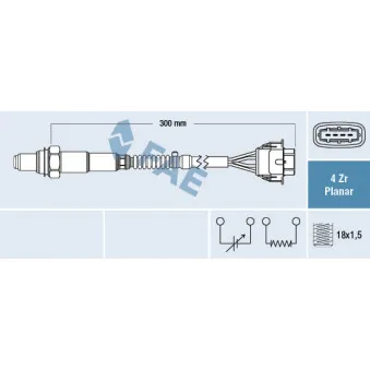 Sonde lambda FAE 77575