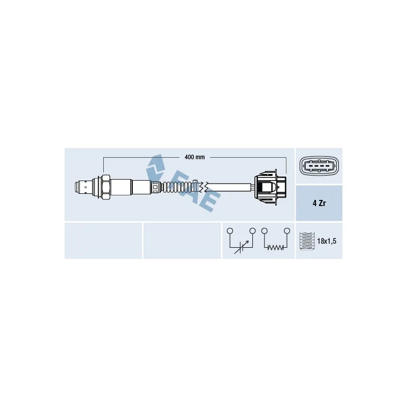 Sonde lambda FAE 77597