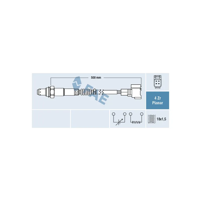 Sonde lambda FAE 77603