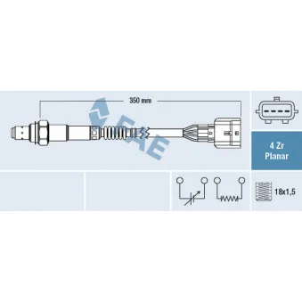 Sonde lambda FAE 77625