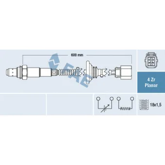 Sonde lambda FAE 77643