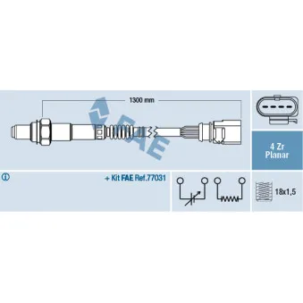 Sonde lambda FAE 77900