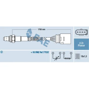 Sonde lambda FAE 77902