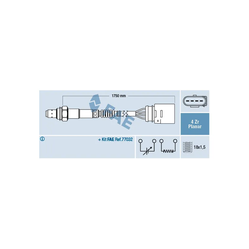 Sonde lambda FAE 77905