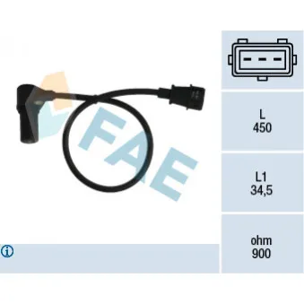 Palpeur de régime, gestion moteur FAE 79074