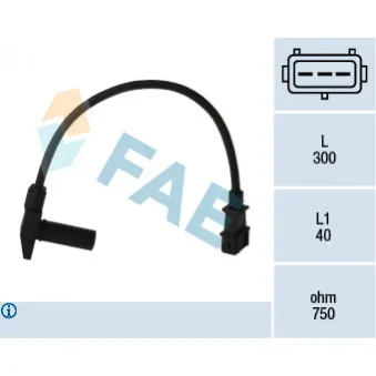 Capteur d'angle, vilebrequin FAE 79096