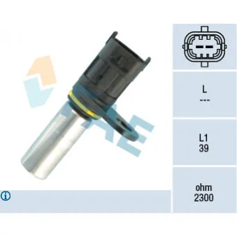 Capteur d'angle, vilebrequin FAE 79128