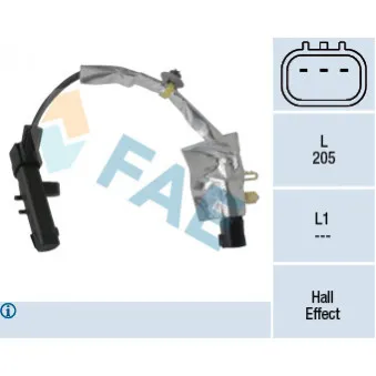 Capteur d'angle, vilebrequin FAE 79375