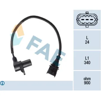 Capteur d'angle, vilebrequin FAE 79427