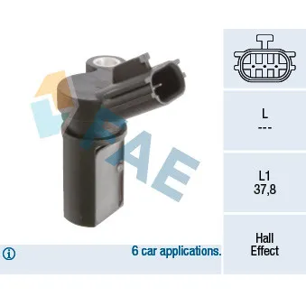 Capteur d'angle, vilebrequin FAE 79447