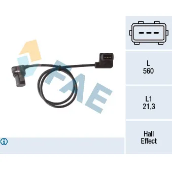 Capteur, position d'arbre à cames FAE 79450