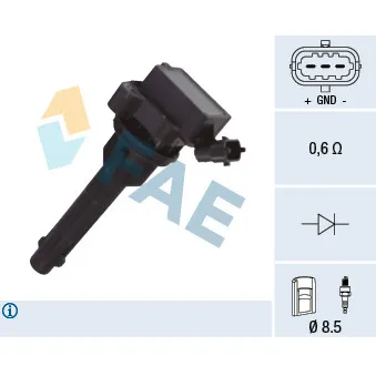 Bobine d'allumage FAE 80369