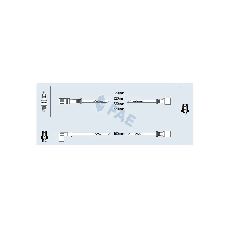 Kit de câbles d'allumage FAE 83460